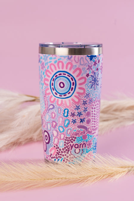 Mother Nature 590ml Vacuum Insulated Double Walled Stainless Steel Tumbler