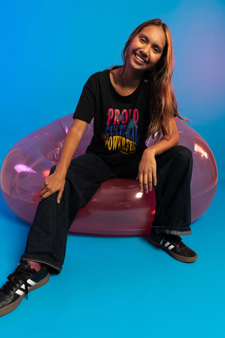 Proud, Cultural & Powerful Black Cotton Everyday Women's T-Shirt
