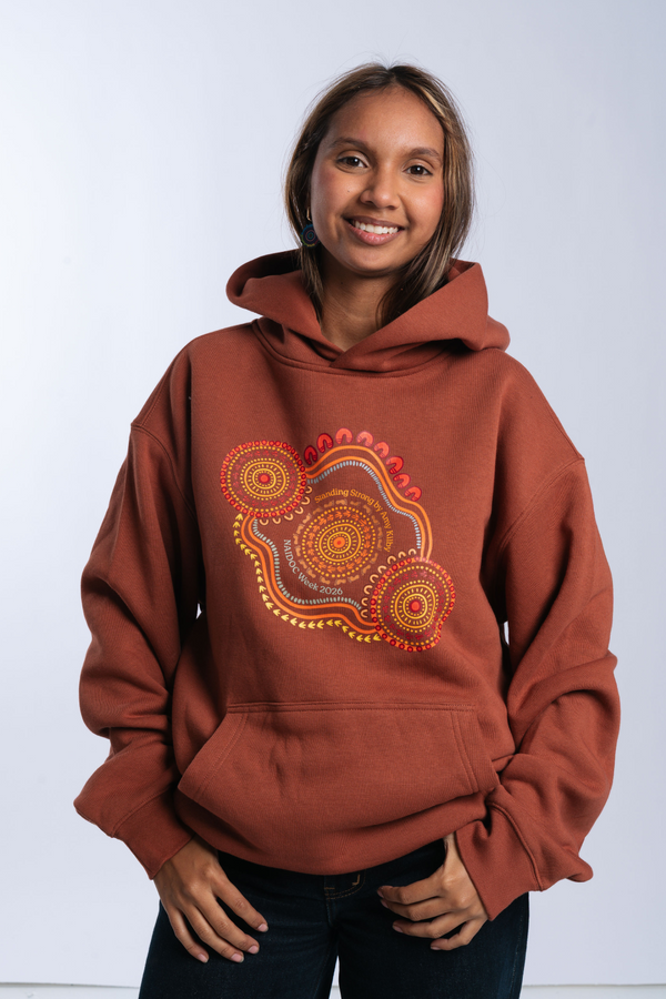 Standing Strong NAIDOC Week 2026 Premium Clay Cotton Blend Unisex Hoodie