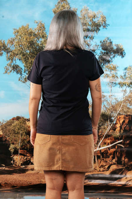 Community Makes Us Strong NAIDOC Week 2026 Navy Cotton Everyday Women's T-Shirt