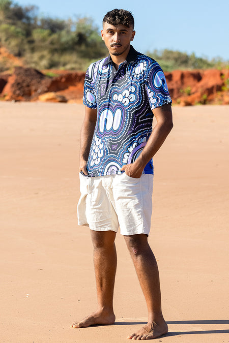 Koorrookee 'Grandmother' UPF50+ Unisex Polo Shirt
