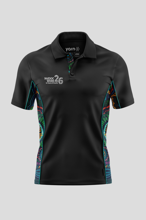 An Abundance Of Culture NAIDOC 2026 Bamboo (Simpson) Unisex Polo Shirt