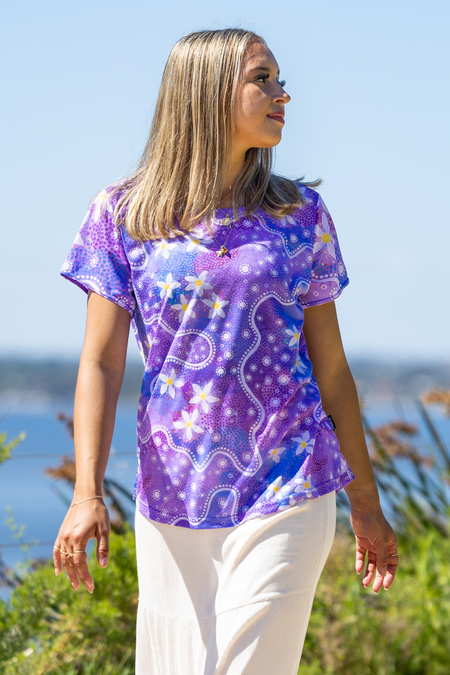 Lemon Myrtle Flowers Women's Fashion Top