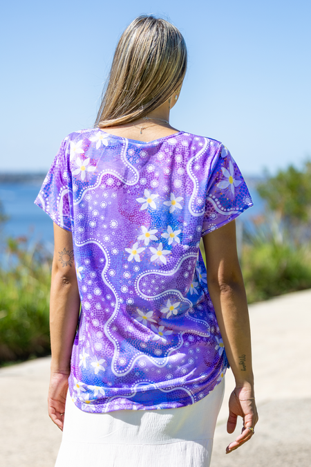 Lemon Myrtle Flowers Women's Fashion Top