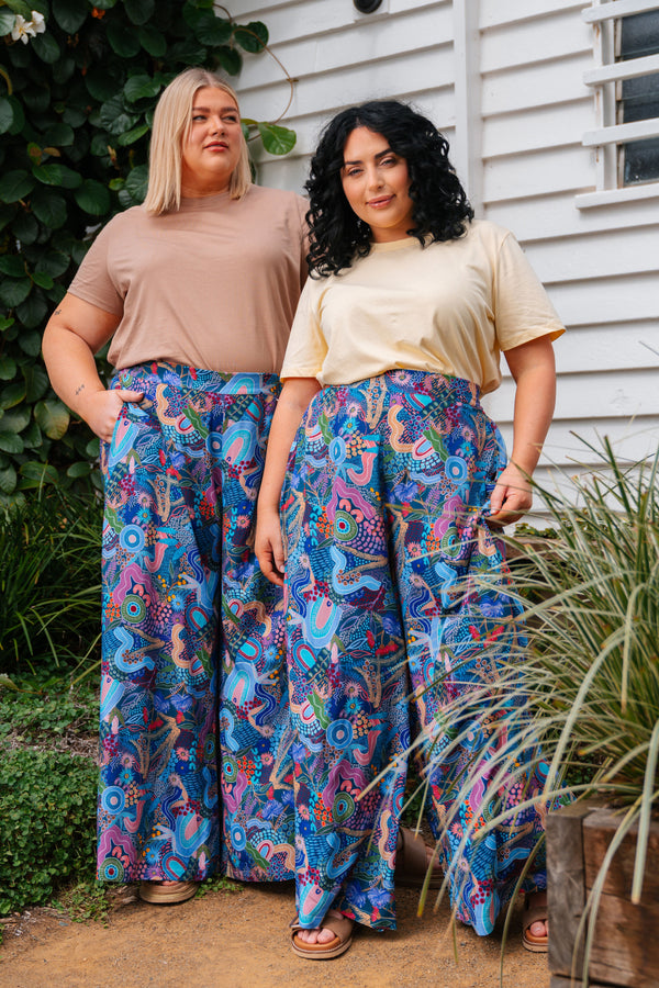 A Beautiful Life 100% Rayon Wide Leg Pants