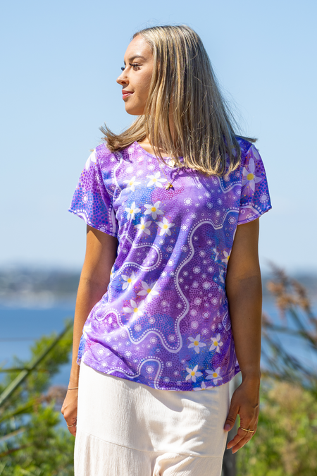 Lemon Myrtle Flowers Women's Fashion Top