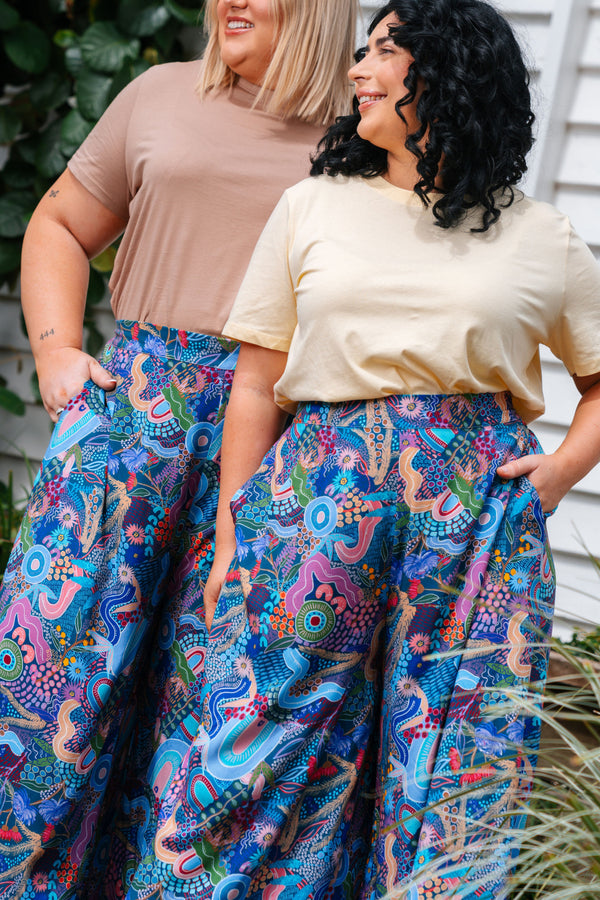 A Beautiful Life 100% Rayon Wide Leg Pants