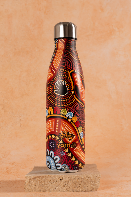 Gadi NAIDOC 2026 Vacuum Insulated Double Walled Stainless Steel Water Bottle