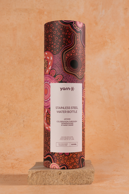 Celebration Through Generations NAIDOC 2026 Vacuum Insulated Double Walled Stainless Steel Water Bottle