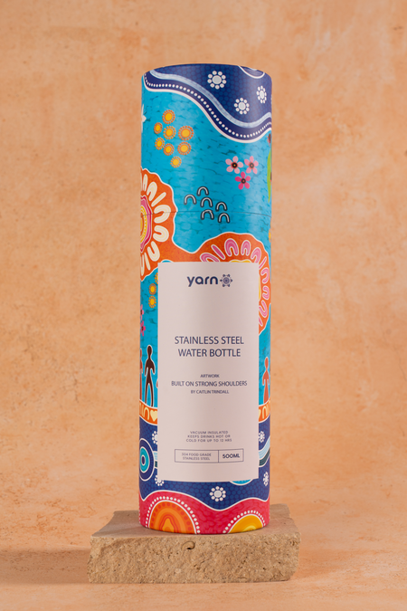 Built on Strong Shoulders NAIDOC 2026 Vacuum Insulated Double Walled Stainless Steel Water Bottle