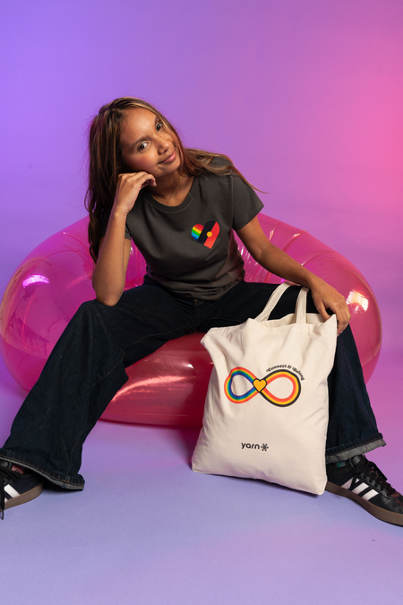 Pride Heart Charcoal Cotton Everyday Women's T-Shirt