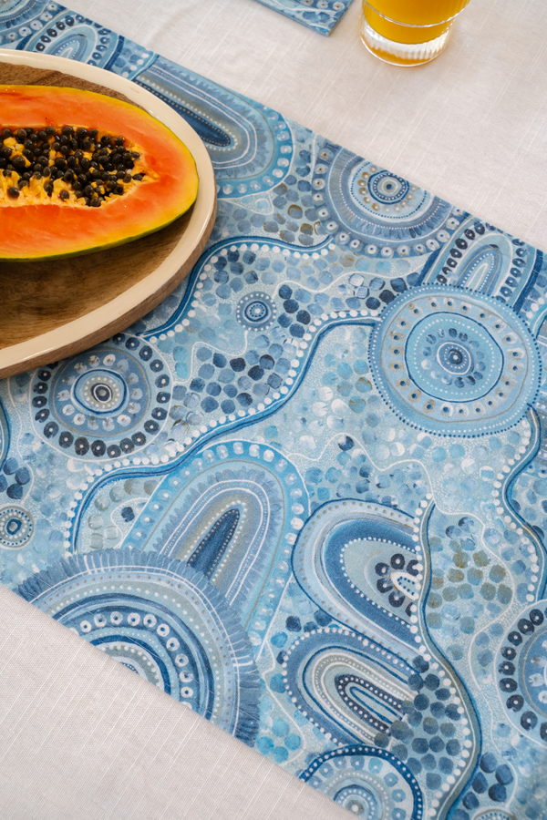 The Space Between Poly Cotton Table Runner (183cm x 33cm)