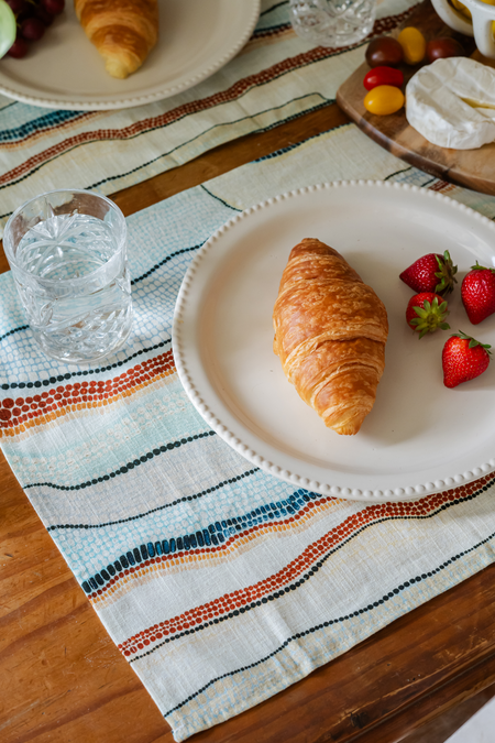 Garra-Goon (Ocean) Linen Blend Placemat (4 Pack)