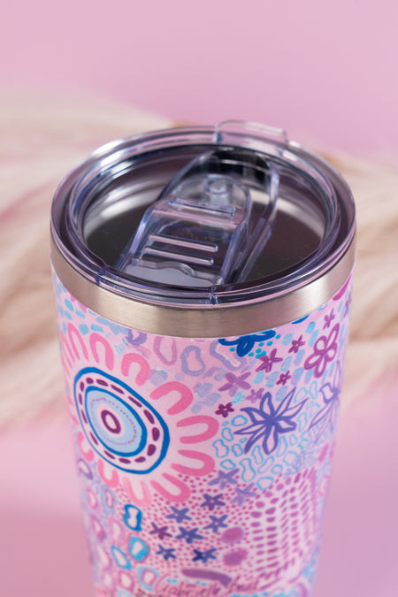 Mother Nature 590ml Vacuum Insulated Double Walled Stainless Steel Tumbler