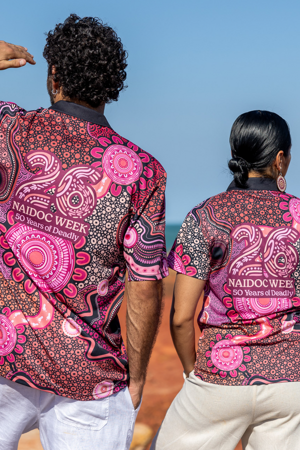Celebration Through Generations NAIDOC 2026 Women's Fitted Polo Shirt