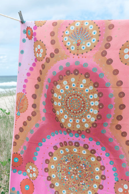 Flourish Sand Free rPET Beach Towel (80x160cm)