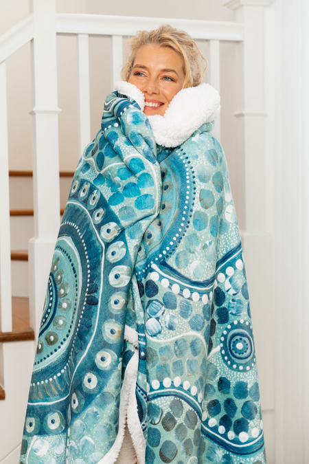 The Space Between Sherpa Throw Blanket (150cm x 200cm)