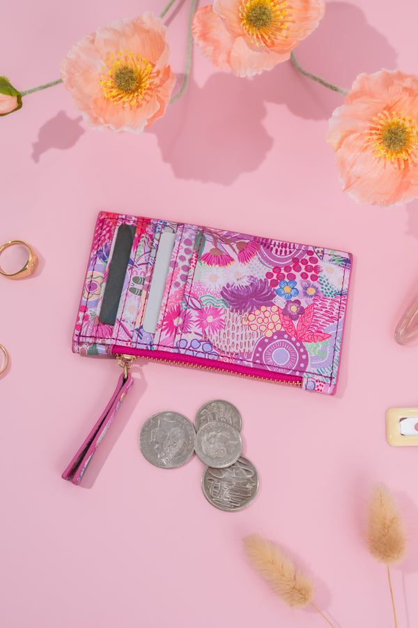 Flowers Along The River Card Purse