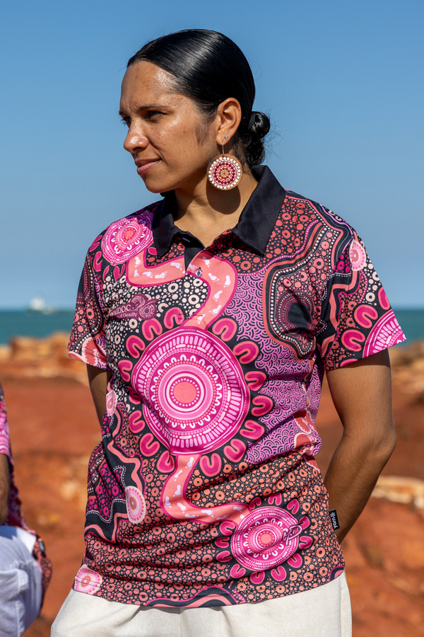 Celebration Through Generations NAIDOC 2026 Women's Fitted Polo Shirt