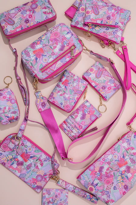 Flowers Along The River Card Purse