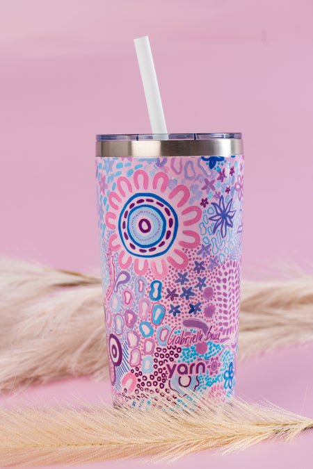 Mother Nature 590ml Vacuum Insulated Double Walled Stainless Steel Tumbler