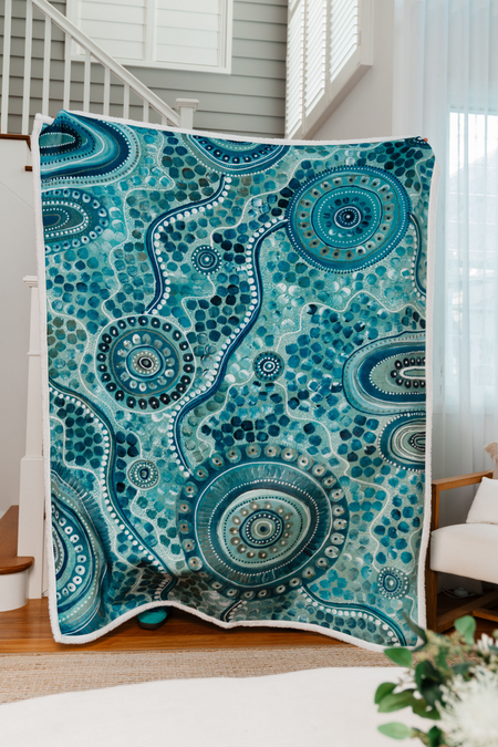 The Space Between Sherpa Throw Blanket (150cm x 200cm)