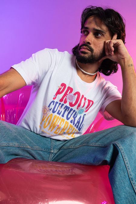 Proud, Cultural & Powerful White Cotton Everyday Unisex T-Shirt
