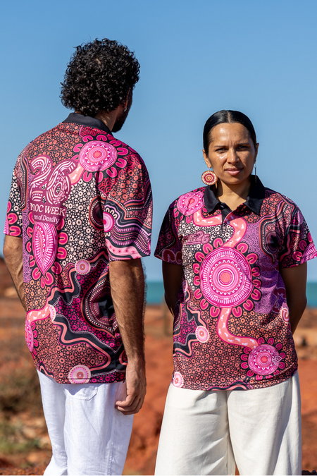 Celebration Through Generations NAIDOC 2026 Women's Fitted Polo Shirt