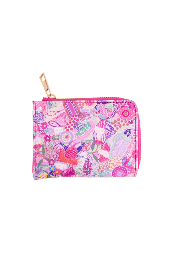 Flowers Along The River Zipper Wallet