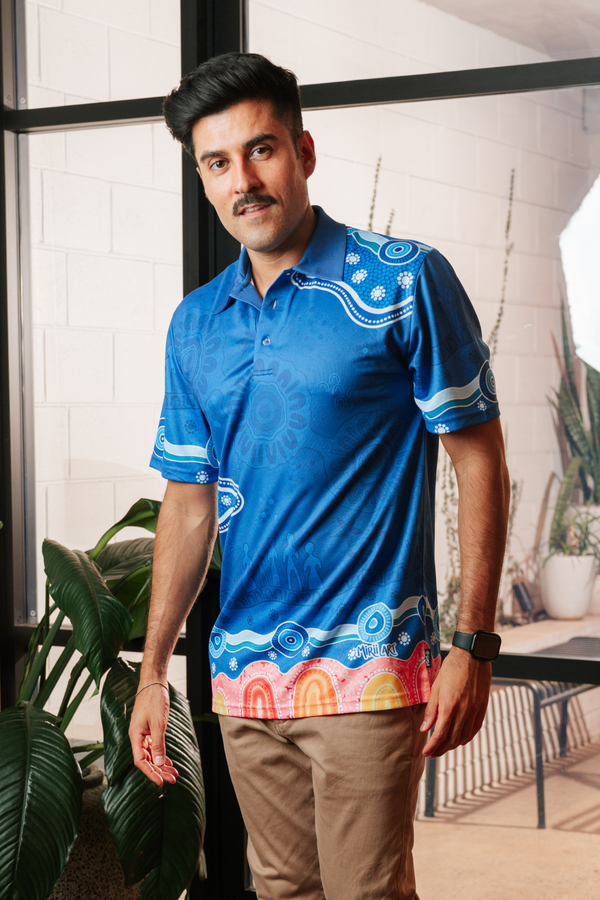 Built On Strong Shoulders Essence NAIDOC 2026 Unisex Polo Shirt