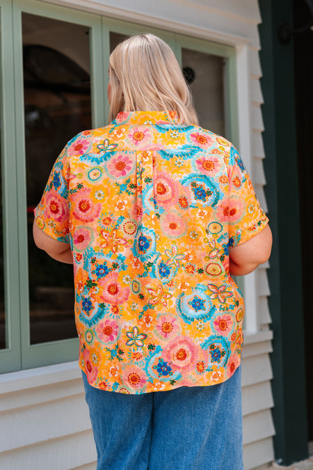 Seeds Of Spirit 100% Linen Short Sleeve Relaxed Women's Shirt