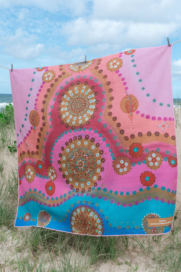 Flourish Sand Free rPET Beach Towel (160cmx160cm)