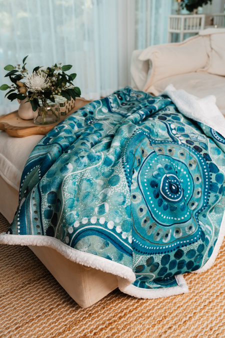 The Space Between Sherpa Throw Blanket (150cm x 200cm)