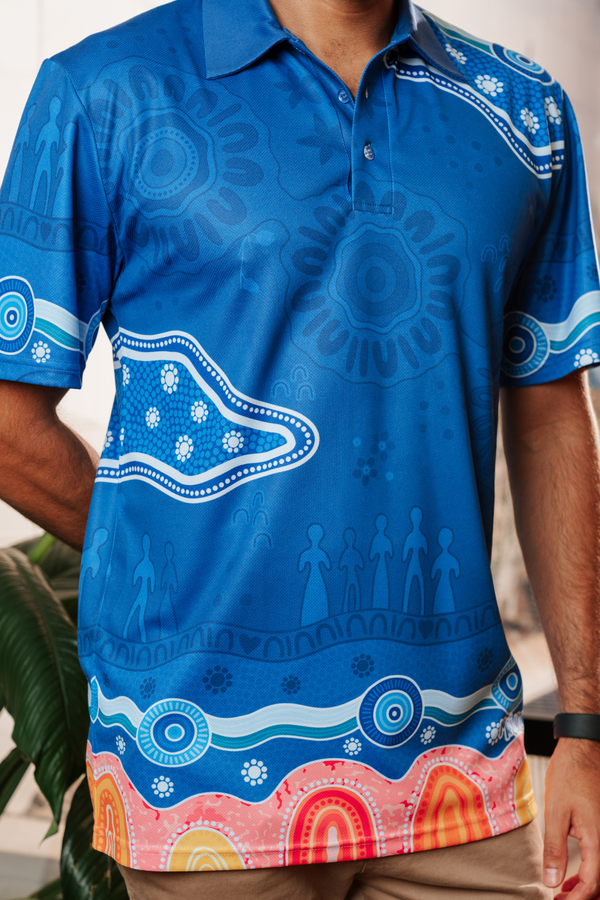 Built On Strong Shoulders Essence NAIDOC 2026 Unisex Polo Shirt