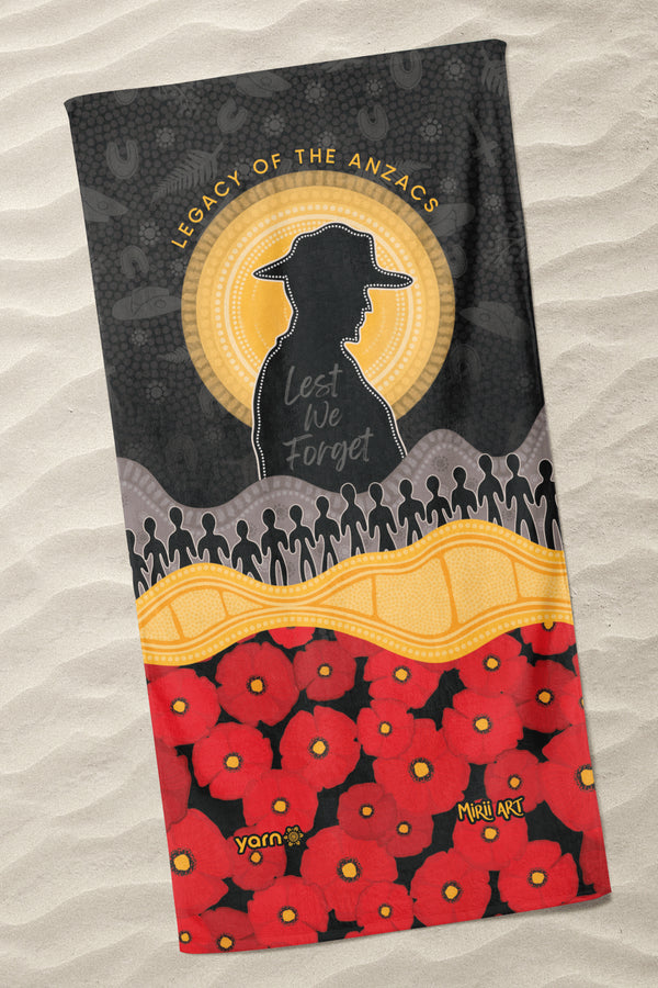 Legacy of the ANZACS Beach Towel