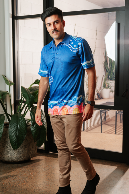 (Bulk) Built On Strong Shoulders Essence NAIDOC 2026 Unisex Polo Shirt