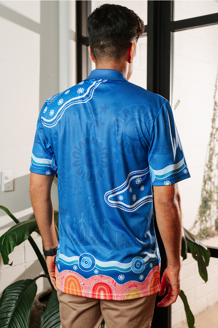 Built On Strong Shoulders Essence NAIDOC 2026 Unisex Polo Shirt