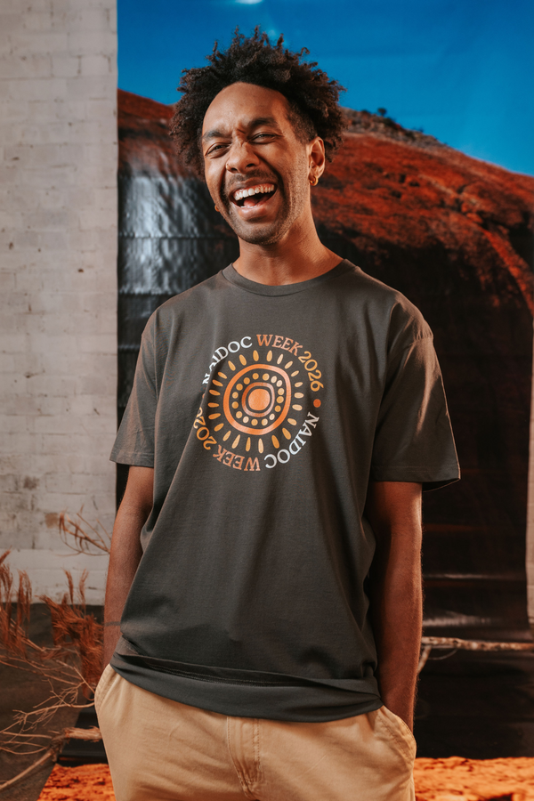 (Bulk) Circle NAIDOC Week 2026 Charcoal Cotton Everyday Unisex T-Shirt