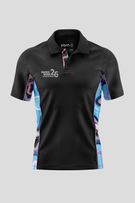 50 Shades Of Deadly NAIDOC 2026 Bamboo (Simpson) Unisex Polo Shirt