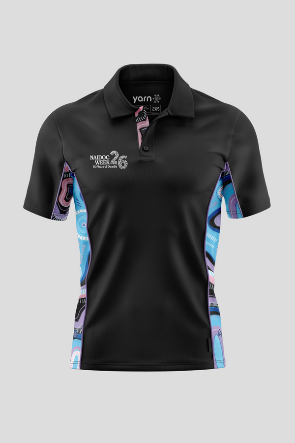 50 Shades Of Deadly NAIDOC 2026 Bamboo (Simpson) Unisex Polo Shirt