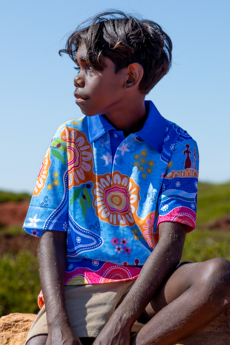 Built On Strong Shoulders Kids Polo Shirt