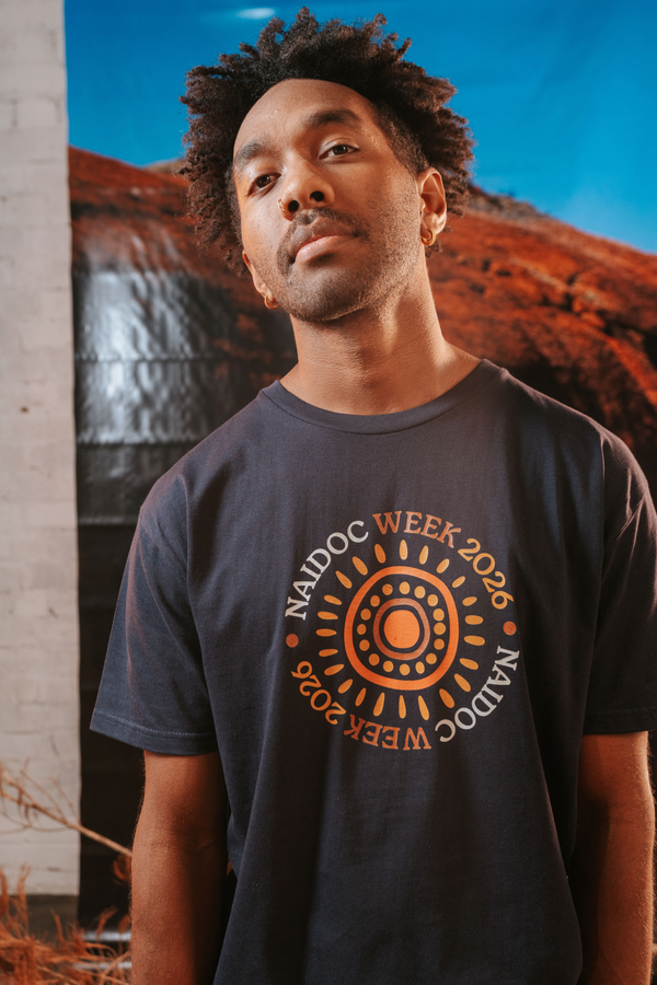 Circle NAIDOC Week 2026 Navy Cotton Crew Neck Unisex T-Shirt