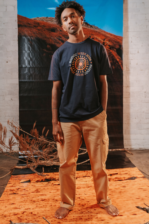 Circle NAIDOC Week 2026 Navy Cotton Crew Neck Unisex T-Shirt