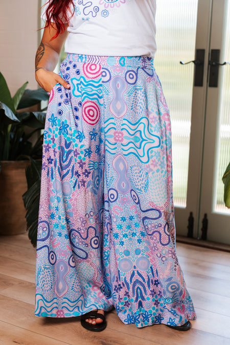Mother Nature 100% Rayon Wide Leg Pants