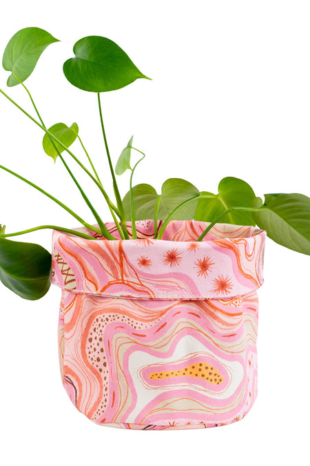 Twinkling Stars Canvas Plant Pot
