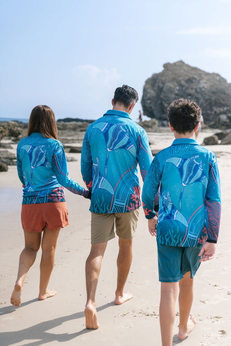 Stingray Journey UPF50+ Women's Fitted Long Sleeve Polo Shirt