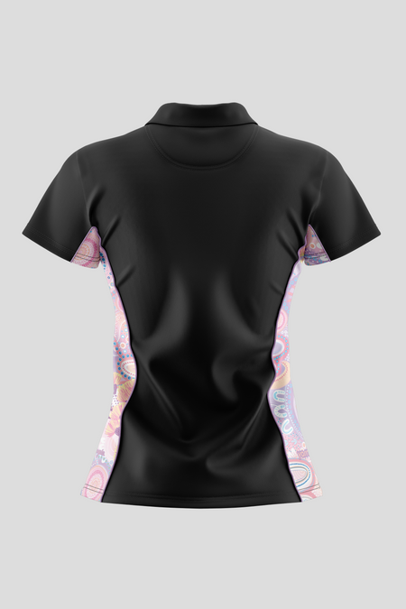 (Bulk) Paths That Brought Us Here NAIDOC 2026 Bamboo (Simpson) Women's Fitted Polo Shirt