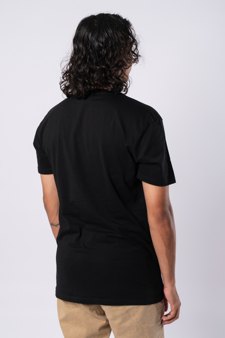 Babiin Black Cotton Crew Neck Mens T-Shirt