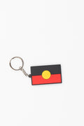"Raise The Flag" Aboriginal Flag Rubber Keyring