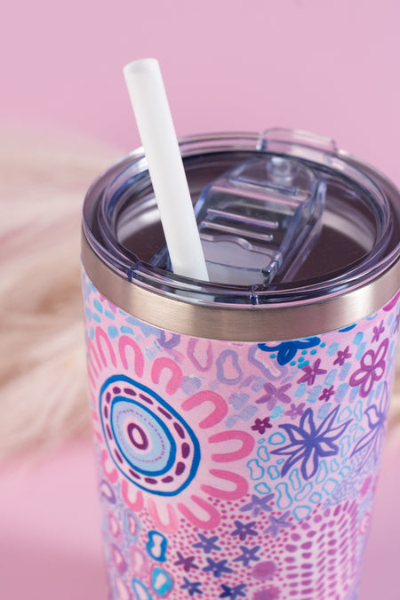 Mother Nature 590ml Vacuum Insulated Double Walled Stainless Steel Tumbler